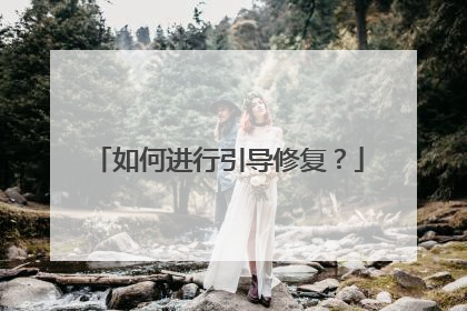 如何进行引导修复?