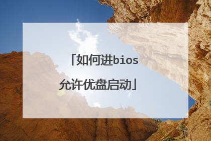 如何进bios允许优盘启动