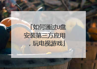 如何通过U盘安装第三方应用,玩电视游戏