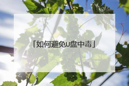 如何避免U盘中毒