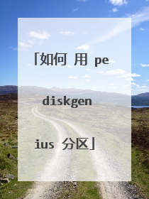 如何 用 pe diskgenius 分区