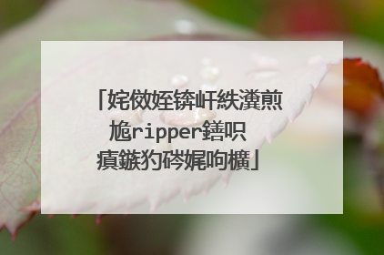 姹傚姪锛屽紩瀵煎尯ripper鐥呮瘨鏃犳硶娓呴櫎