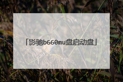 影驰b660mu盘启动盘