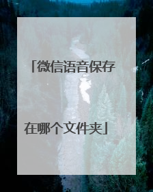 微信语音保存在哪个文件夹