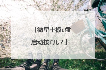微星主板u盘启动按f几?