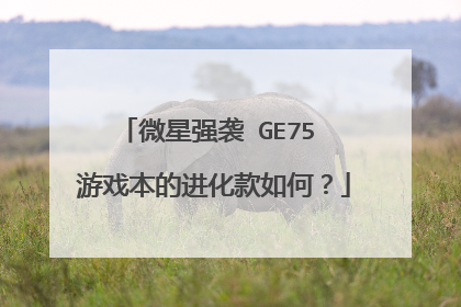 微星强袭 GE75 游戏本的进化款如何?