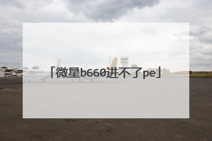 微星b660进不了pe