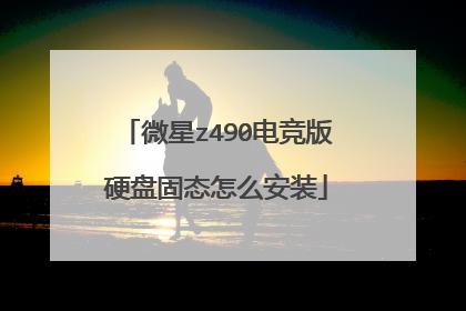 微星z490电竞版硬盘固态怎么安装