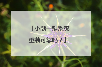 小熊一键系统重装可靠吗?