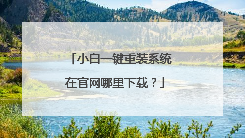 小白一键重装系统在官网哪里下载?