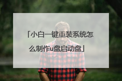 小白一键重装系统怎么制作u盘启动盘