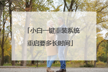 小白一键重装系统重启要多长时间