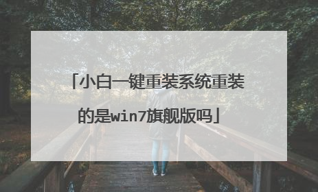 小白一键重装系统重装的是win7旗舰版吗