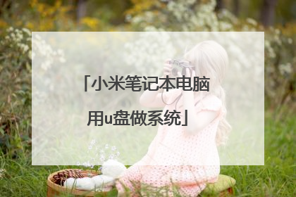 小米笔记本电脑用u盘做系统