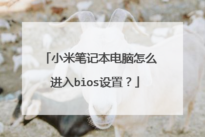 小米笔记本电脑怎么进入bios设置?