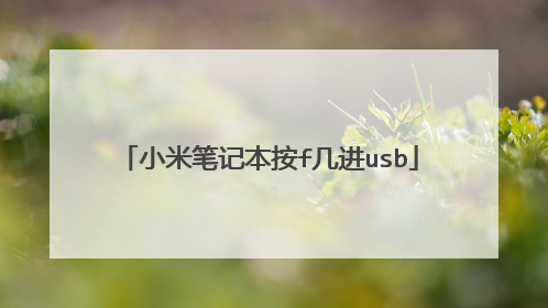 小米笔记本按f几进usb