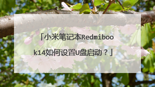 小米笔记本Redmibook14如何设置U盘启动?