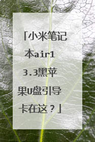 小米笔记本air13.3黑苹果U盘引导卡在这?
