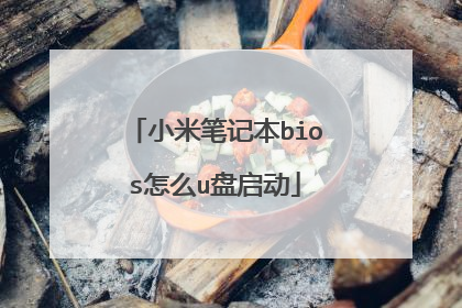 小米笔记本bios怎么u盘启动