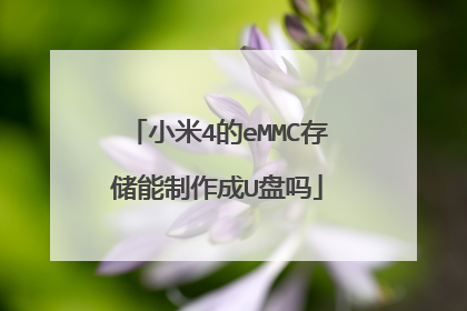 小米4的eMMC存储能制作成U盘吗