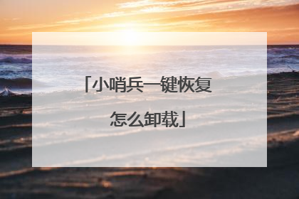 小哨兵一键恢复 怎么卸载