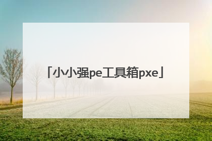 小小强pe工具箱pxe