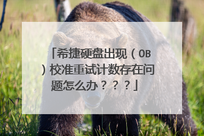 希捷硬盘出现(OB)校准重试计数存在问题怎么办???