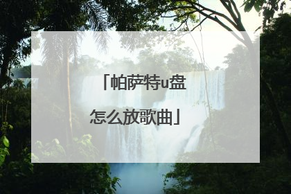 帕萨特u盘怎么放歌曲