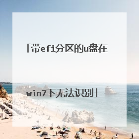 带efi分区的u盘在win7下无法识别
