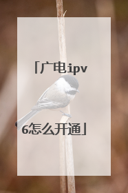 广电ipv6怎么开通