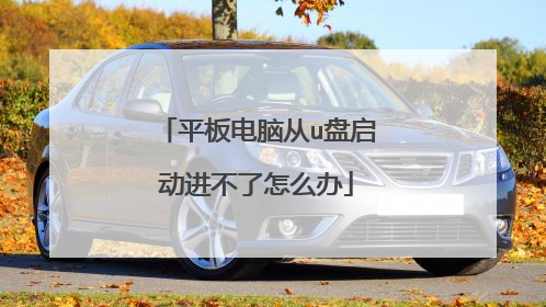平板电脑从u盘启动进不了怎么办