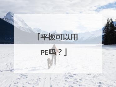 平板可以用PE吗?