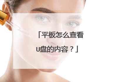 平板怎么查看U盘的内容?