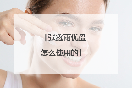 张鑫雨优盘怎么使用的