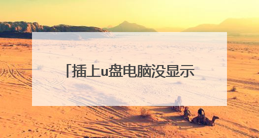插上u盘电脑没显示,也看不到可移动磁盘,这是怎么了?