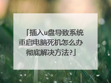 插入u盘导致系统重启电脑死机怎么办彻底解决方法?