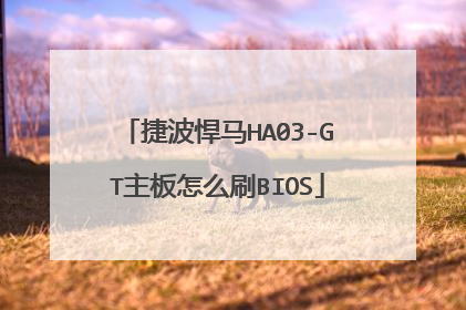 捷波悍马HA03-GT主板怎么刷BIOS