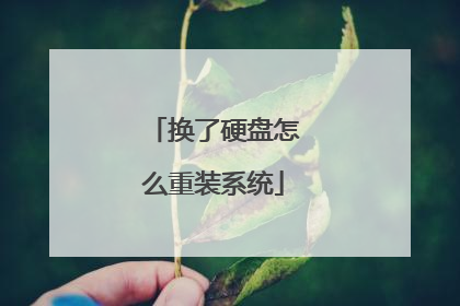 换了硬盘怎么重装系统