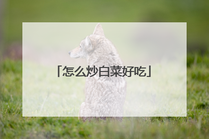 怎么炒白菜好吃