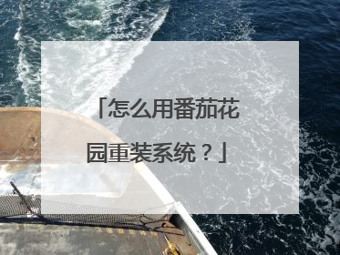 怎么用番茄花园重装系统?
