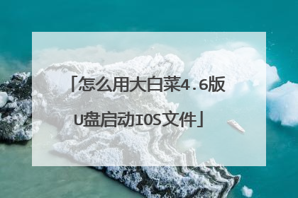 怎么用大白菜4.6版U盘启动IOS文件