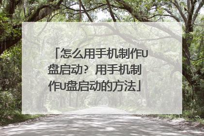 怎么用手机制作U盘启动? 用手机制作U盘启动的方法