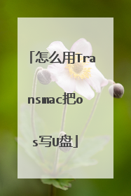 怎么用Transmac把os写U盘
