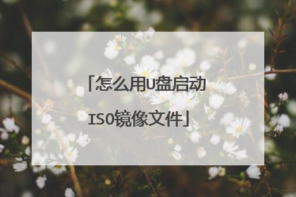 怎么用U盘启动ISO镜像文件