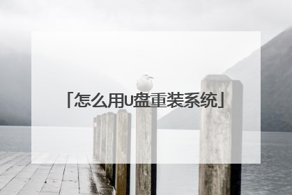 怎么用U盘重装系统