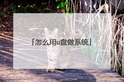 怎么用u盘做系统