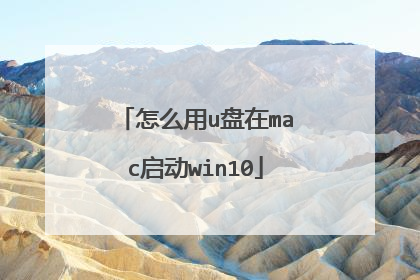 怎么用u盘在mac启动win10