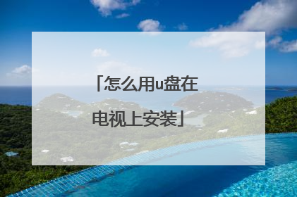 怎么用u盘在电视上安装