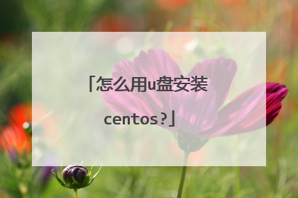 怎么用u盘安装centos?