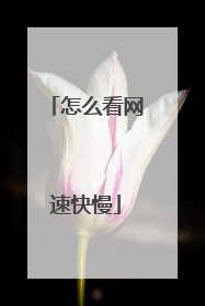 怎么看网速快慢